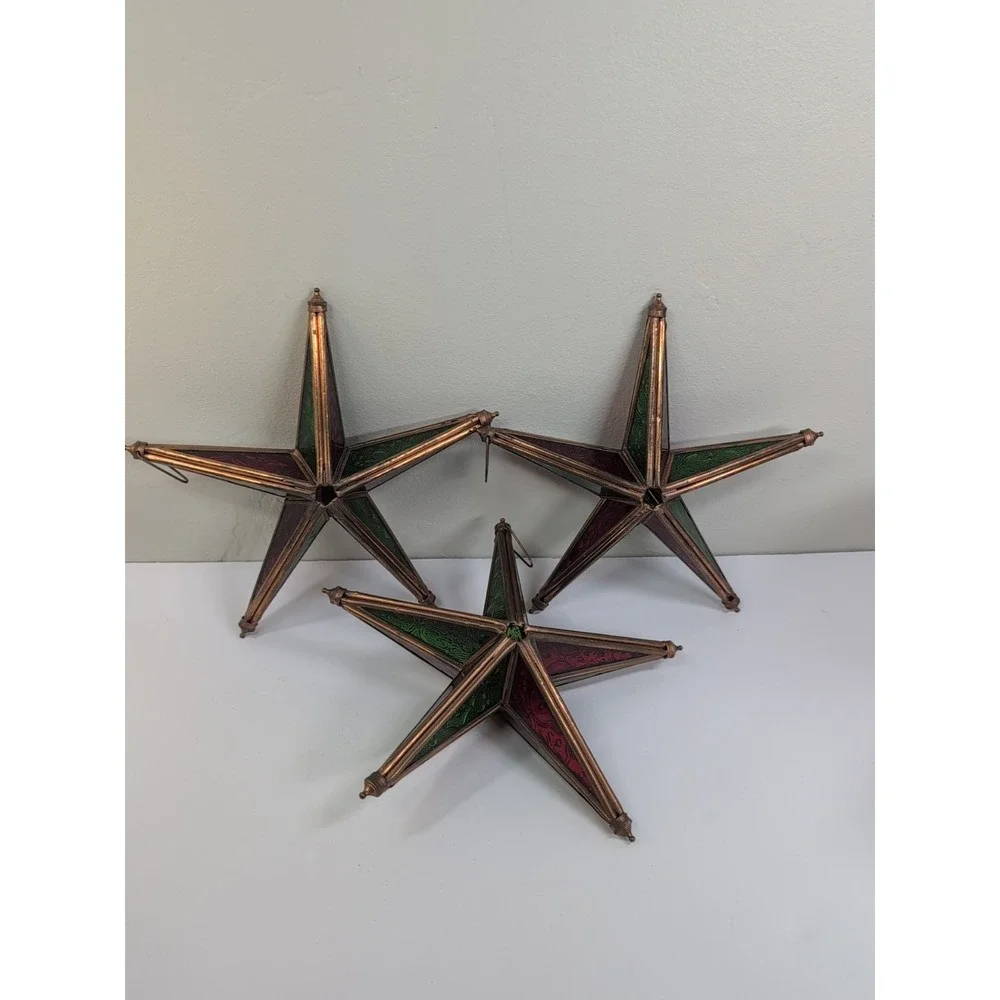 Copper Hanging Stars 9